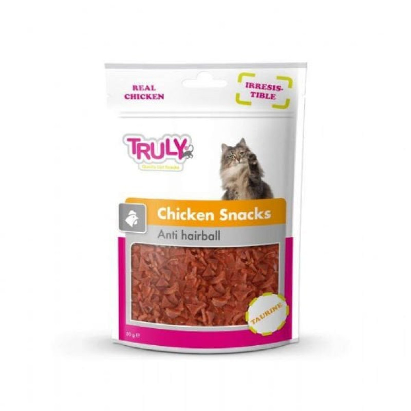 Truly 50 Gr Chicken Snacks Anti Hairball | Kedi Doğal Et Ödül Maması Truly 50 Gr Chicken Snacks Anti Hairball | Kedi Doğal Et Ödül Maması