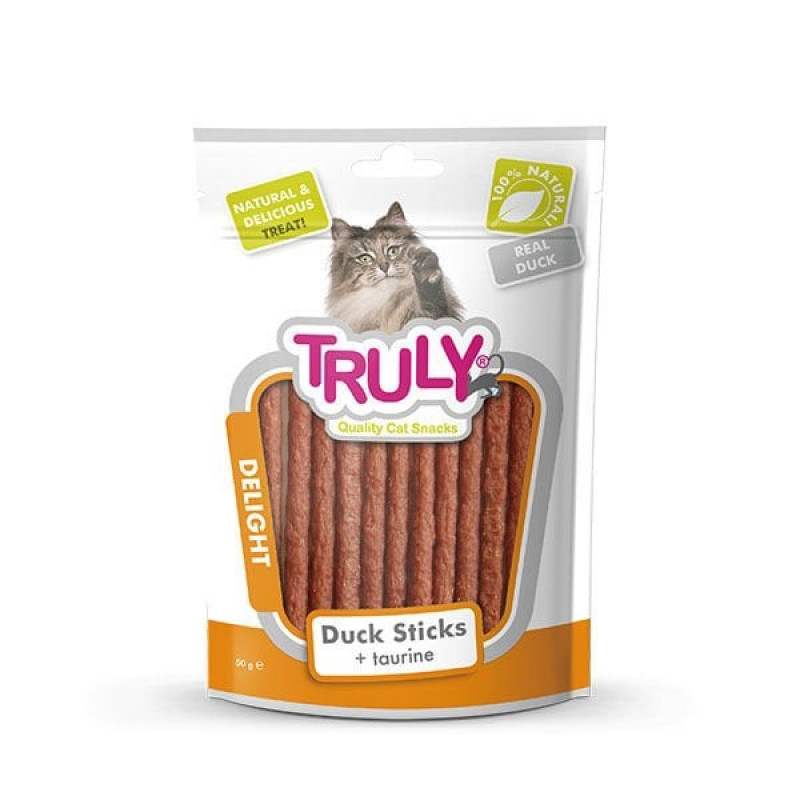 Truly 50 Gr Sticks Ördek ve Taurin | Kedi Doğal Et Ödül Maması Truly 50 Gr Sticks Ördek ve Taurin | Kedi Doğal Et Ödül Maması