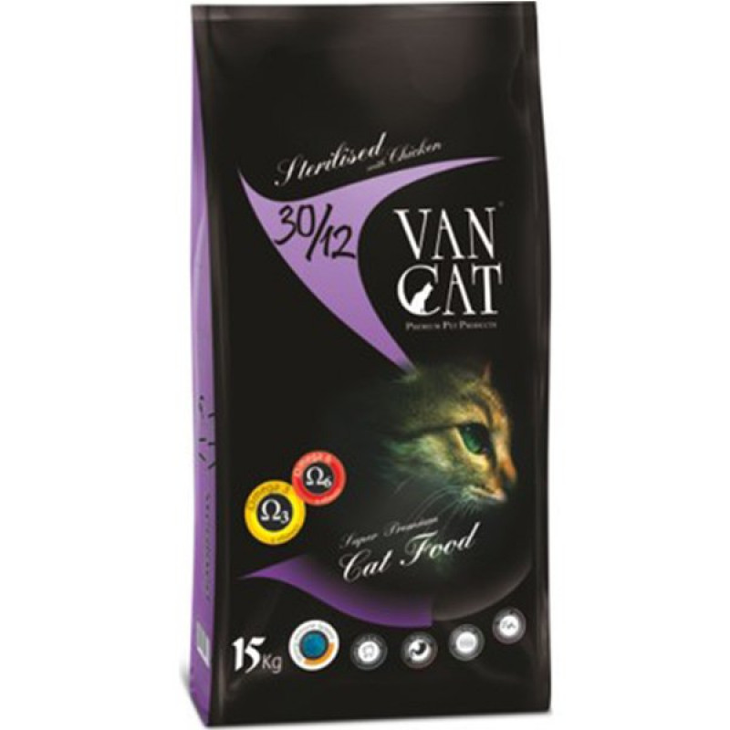 Vancat 15 Kg Sterilised Tavuklu Kısırlaştırılmış | Kısırlaştırılmış Kedi Maması