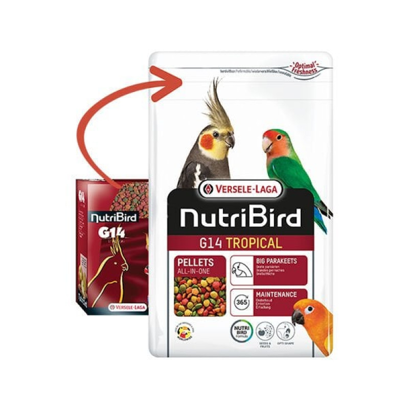 Versele Laga 10 Kg Nutribird G14 Tropikal Pelet Paraket Yemi | Kuş Yemi Versele Laga 10 Kg Nutribird G14 Tropikal Pelet Paraket Yemi | Kuş Yemi