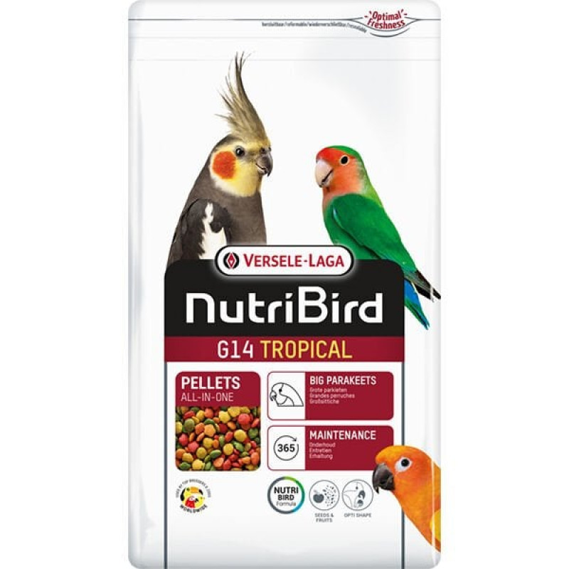 Versele Laga 10 Kg Nutribird G14 Tropikal Pelet Paraket Yemi | Kuş Yemi