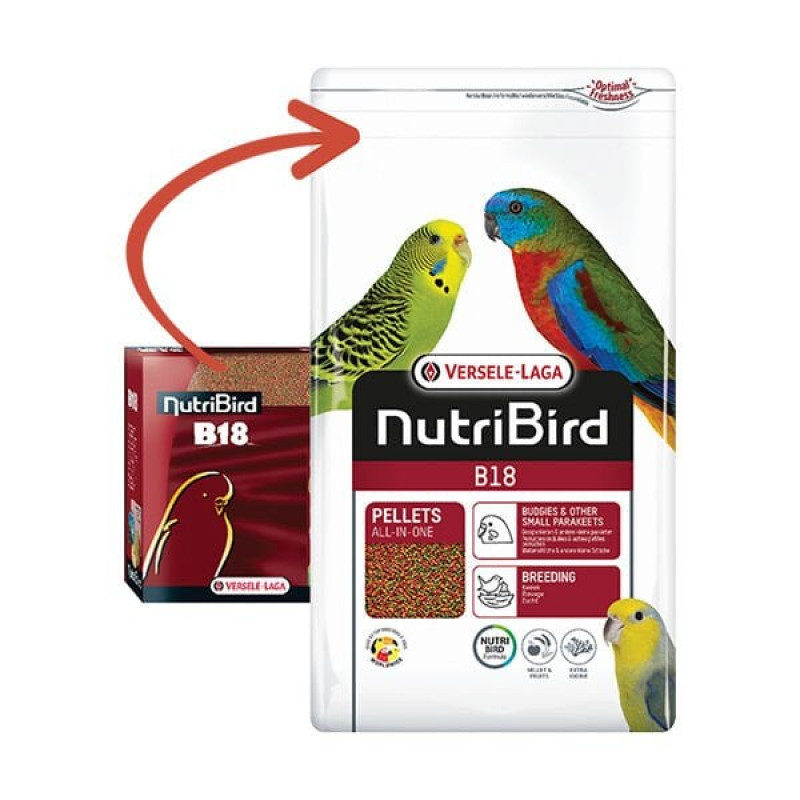 Versele Laga 3 Kg Nutribird B18 Pellet Karışık | Kuş Yemi Versele Laga 3 Kg Nutribird B18 Pellet Karışık | Kuş Yemi