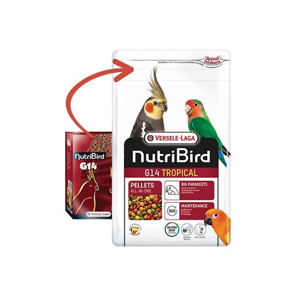 Versele Laga Nutribird C14 Pellet 1 Kg Karışık Paraket Yem | Kuş Yemi