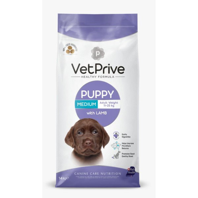 Vet Prive 14 Kg Puppy Medium Kuzu | Yavru Köpek Kuru Maması Vet Prive 14 Kg Puppy Medium Kuzu | Yavru Köpek Kuru Maması