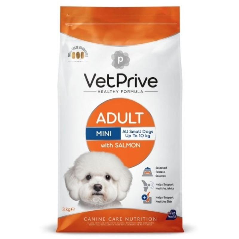 Vet Prive Somonlu Küçük Irk Yetişkin Köpek Maması 3 Kg | Yetişkin Köpek Kuru Maması Vet Prive Somonlu Küçük Irk Yetişkin Köpek Maması 3 Kg | Yetişkin Köpek Kuru Maması