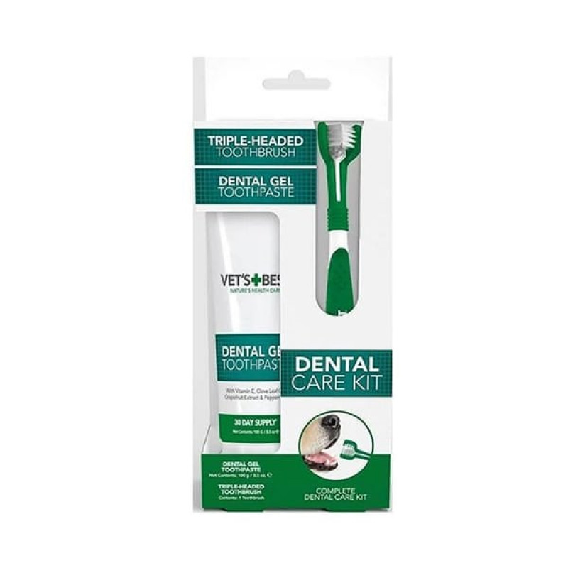 Vet's Best 100 Gr Plak ve Tartar Temizleyen Ağız ve Diş Bakım Seti | Köpek Ağız Ve Diş Bakım Ürünü Vet's Best 100 Gr Plak ve Tartar Temizleyen Ağız ve Diş Bakım Seti | Köpek Ağız Ve Diş Bakım Ürünü