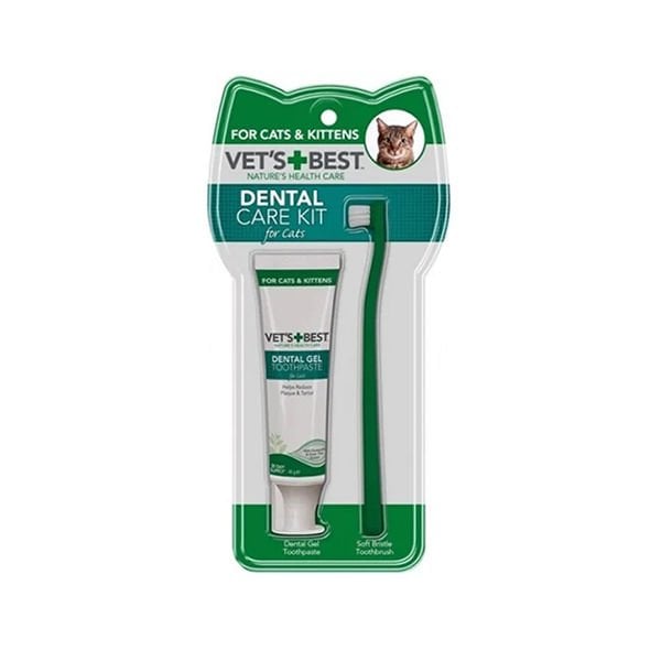 Vet's Best 45 Gr Plak ve Tartar Temizleyen Ağız ve Diş Bakım Seti | Kedi Ağız Bakım Ürünü