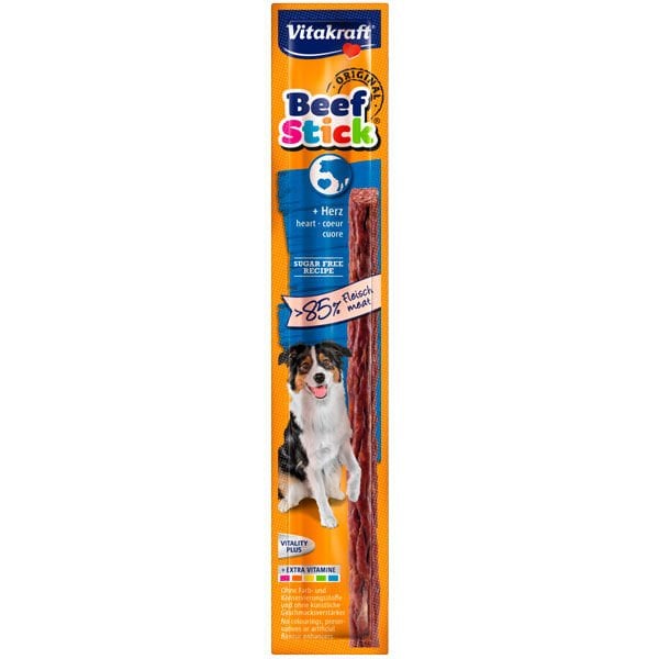 Vitakraft 12 Gr Beef Stick Sığır Kalbi | Köpek Atıştırmalık Ödül Maması