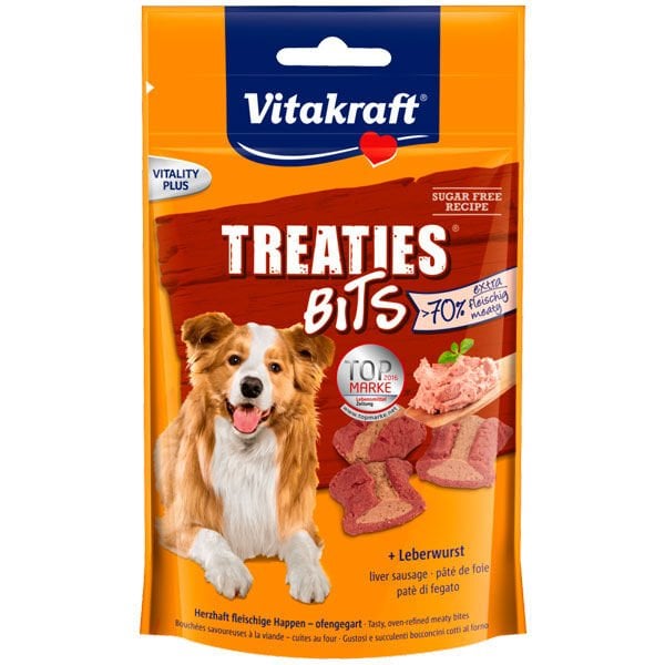 Vitakraft 120 Gr Treaties Bits Ciğer Pate | Köpek Atıştırmalık Ödül Maması