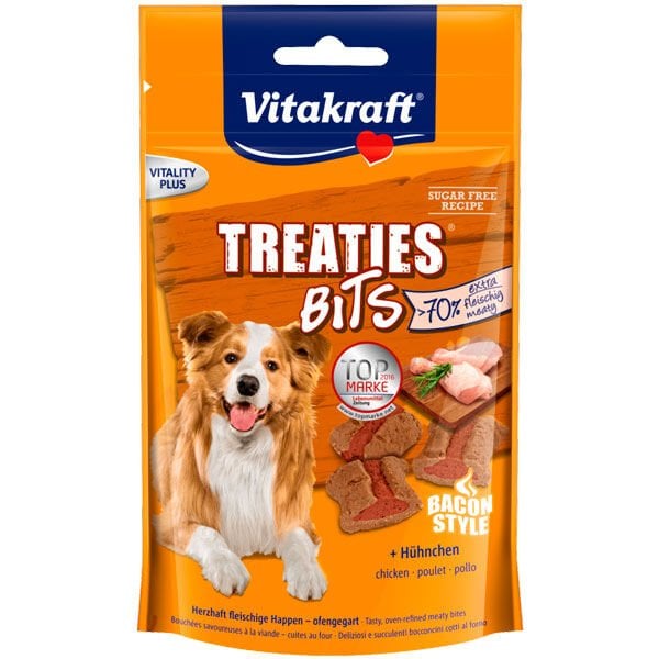 Vitakraft 120 Gr Treaties Bits Tavuk | Köpek Atıştırmalık Ödül Maması