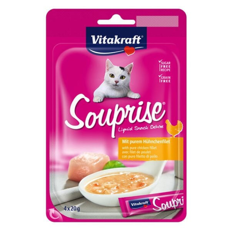 Vitakraft 20 Gr Souprise Tavuk Filetolu Çorba | Kedi Sıvı Ödül Maması Vitakraft 20 Gr Souprise Tavuk Filetolu Çorba | Kedi Sıvı Ödül Maması