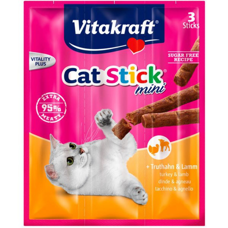 Vitakraft 3x6 Gr Sticks Hindi ve Kuzu Etli | Stick Kedi Ödül Maması Vitakraft 3x6 Gr Sticks Hindi ve Kuzu Etli | Stick Kedi Ödül Maması