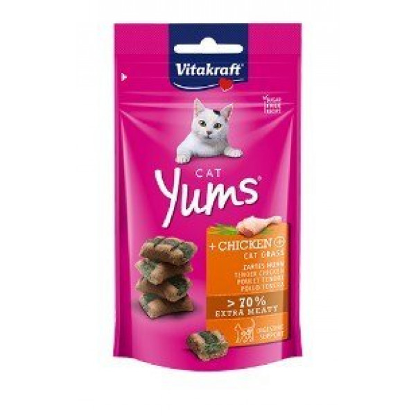 Vitakraft 40 Gr Tavuklu Ve Kedi Otlu Yumuşak Ödül | Kedi Bisküvi Ödül Maması