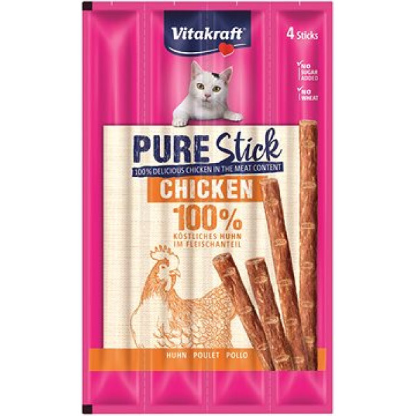 Vitakraft 4x5 Gr Pure Sticks Tavuk Etli | Stick Kedi Ödül Maması
