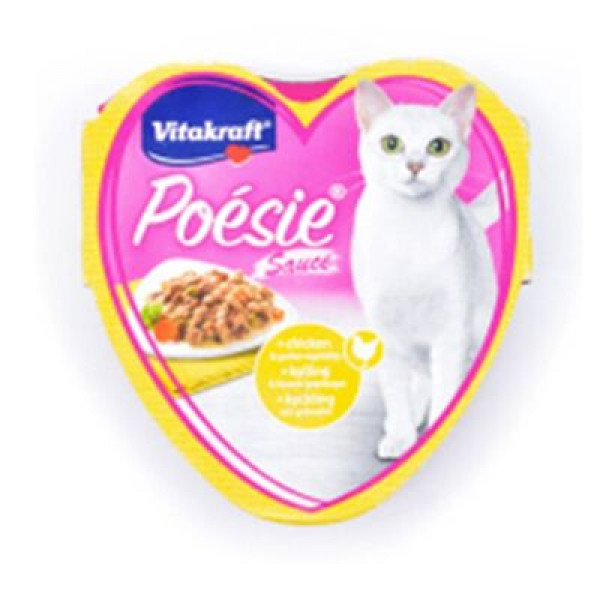 Vitakraft 85 Gr Poesie Tavuk Etli ve Sebzeli Yetişkin | Yetişkin Kedi Maması