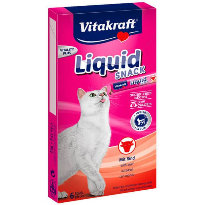 Vitakraft 90 gr Biftekli Beta Glukan Takviyeli Sıvı Ödül | Kedi Sıvı Ödül Maması Vitakraft 90 gr Biftekli Beta Glukan Takviyeli Sıvı Ödül | Kedi Sıvı Ödül Maması