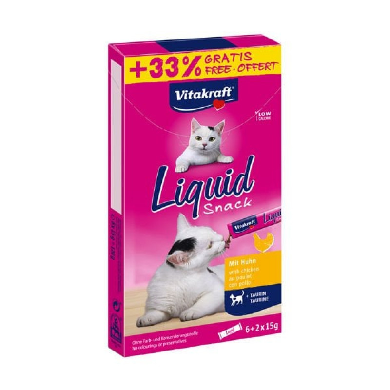 Vitakraft 90 Gr Liquid Snack Tavuk ve Taurine | Kedi Sıvı Ödül Maması Vitakraft 90 Gr Liquid Snack Tavuk ve Taurine | Kedi Sıvı Ödül Maması