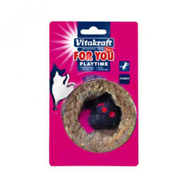 Vitakraft Peluş Fareli Silindir Oyuncak | Peluş Kedi Oyuncağı