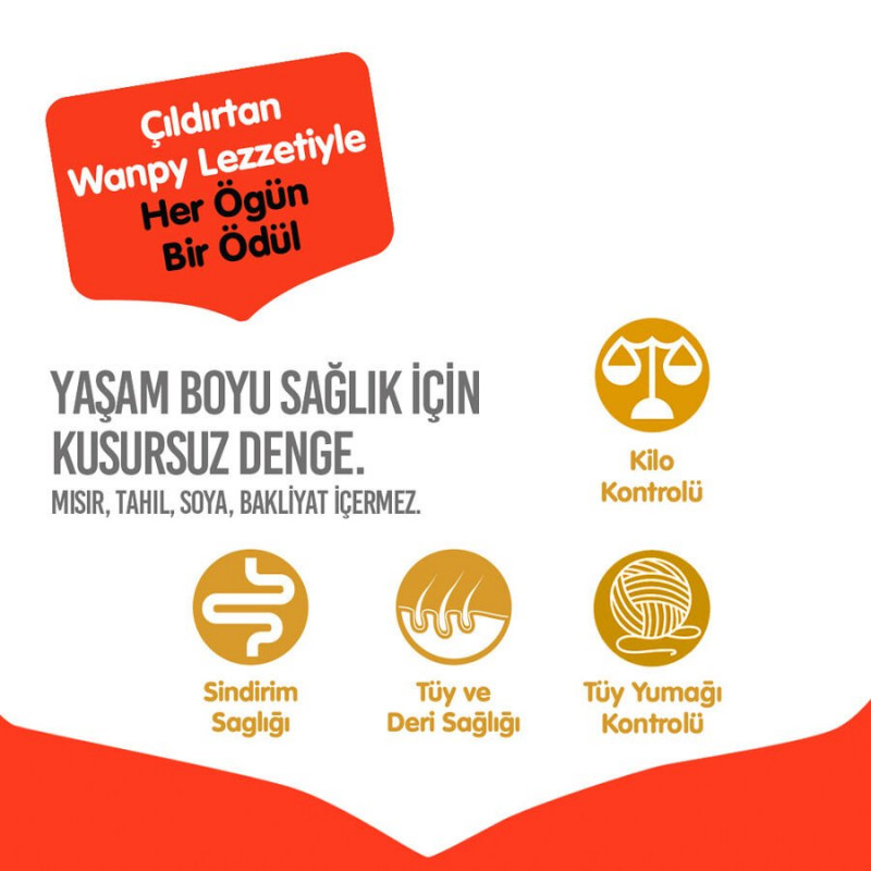 Wanpy 1.5 Kg Ton Balıklı Tahılsız Yetişkin Kedi Maması