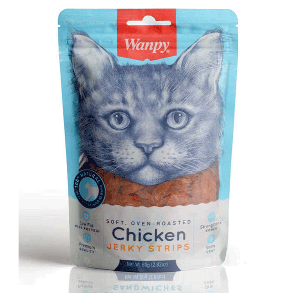 Wanpy 80 Gr Oven Roasted Tavuklu Yumuşak Taneli | Kedi Bisküvi Ödül Maması