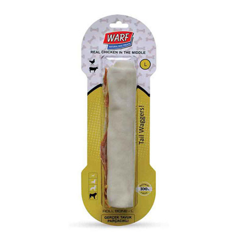 Warf L 24 cm Tavuklu Sargı Kemik 161 Gr | Burgu Köpek Ödül Maması Warf L 24 cm Tavuklu Sargı Kemik 161 Gr | Burgu Köpek Ödül Maması