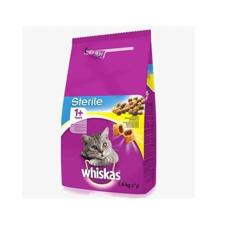 Whiskas 1,4 Kg Yetişkin Kısırlaştırılmış Tavuklu | Yetişkin Kuru Kedi Maması Whiskas 1,4 Kg Yetişkin Kısırlaştırılmış Tavuklu | Yetişkin Kuru Kedi Maması