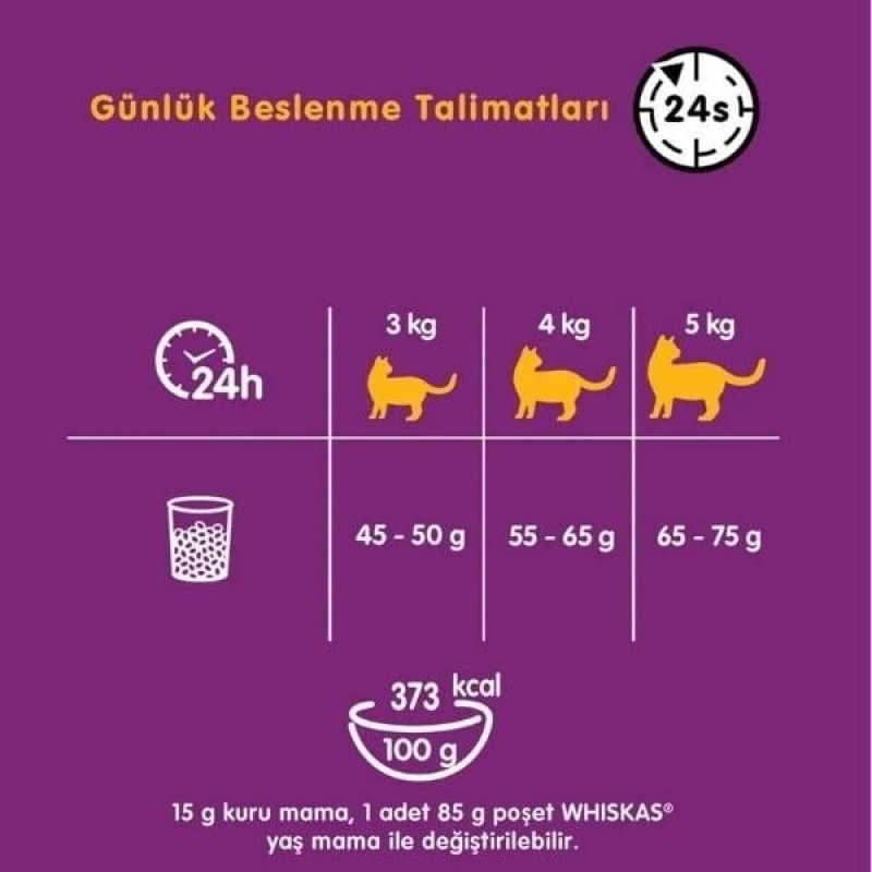 Whiskas 300 Gr Biftekli ve Havuçlu Yetişkin Kedi Maması