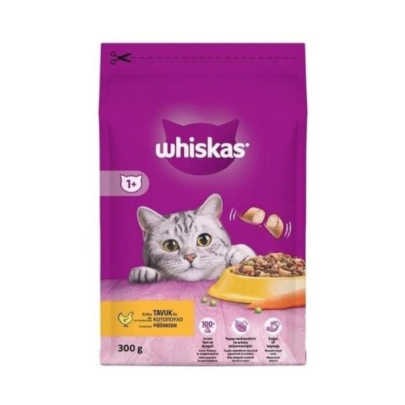 Whiskas 300 Gr Tavuklu ve Sebzeli Yetişkin Kedi Maması 