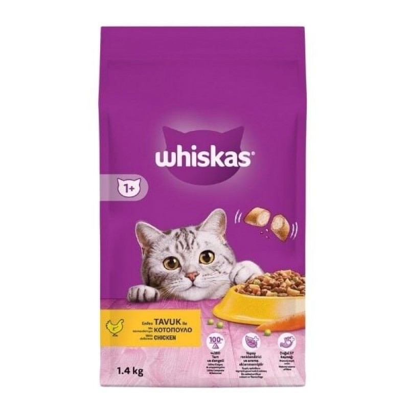 Whiskas 300 Gr Tavuklu ve Sebzeli Yetişkin Kedi Maması 