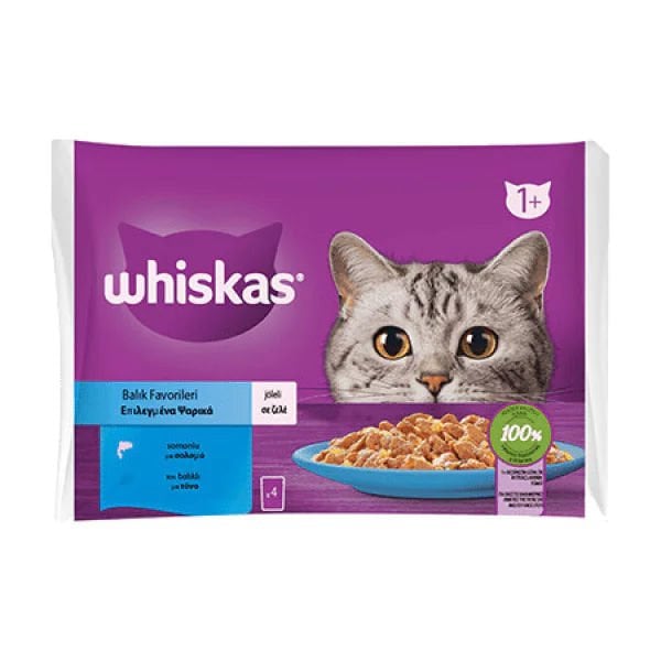 Whiskas 340 Gr Balık Favorileri Ton ve Somon | Yetişkin Kedi Maması