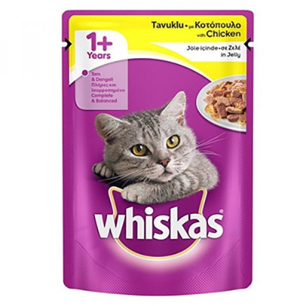 Whiskas 6 Adet Tavuklu Yetişkin Pouch 100 Gr | Yetişkin Kedi Maması