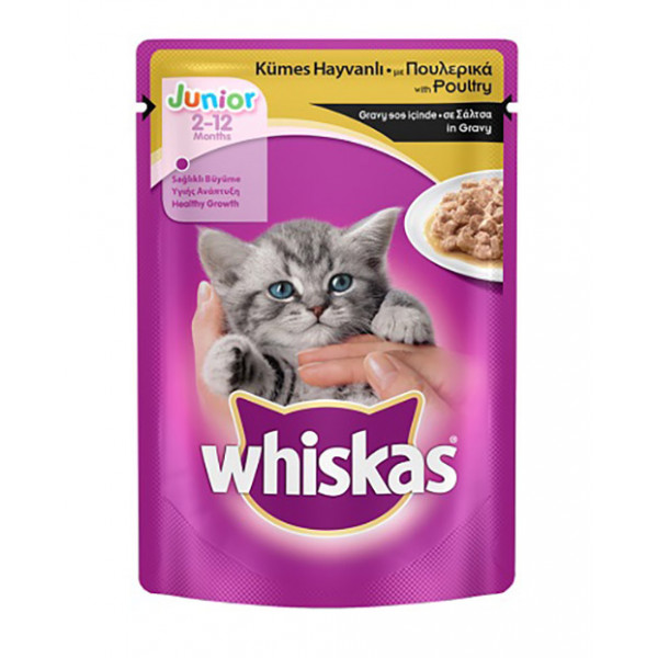 Whiskas 6 Lı Avantaj Paketi Tavuklu Yavru Pouch 100 Gr | Yavru Kedi Maması