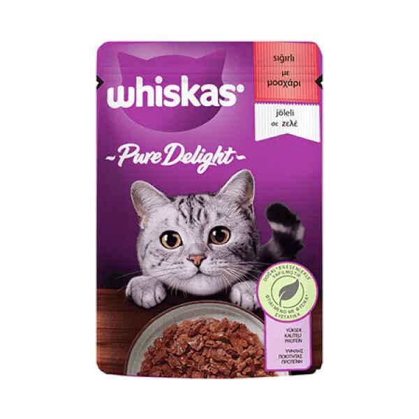 Whiskas 85 Gr Pure Delight Sığır | Yetişkin Kedi Maması