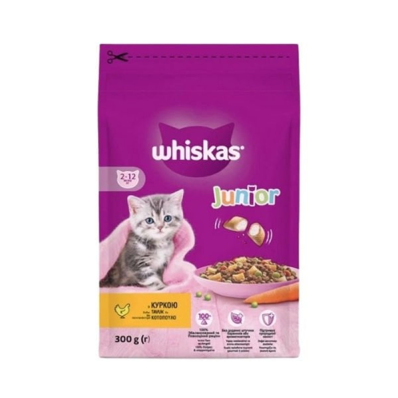 Whiskas Junior 300 Gr Tavuklu Yavru Kedi Maması 