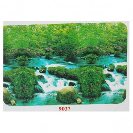 9037 Akarsu Temalı Arka Fon 50 Cm 15 Mt | Akvaryum Dekor Fon