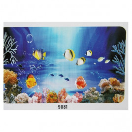 9081 Deniz Akvaryumu Temalı Arka Fon 50 Cm 15 Mt | Akvaryum Dekor Fon