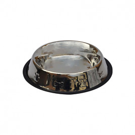 Kaymaz Tabanlı Kabartmalı Mama ve Su Kabı | Metal Mama Ve Su Kabı Kaymaz Tabanlı Kabartmalı Mama ve Su Kabı | Metal Mama Ve Su Kabı