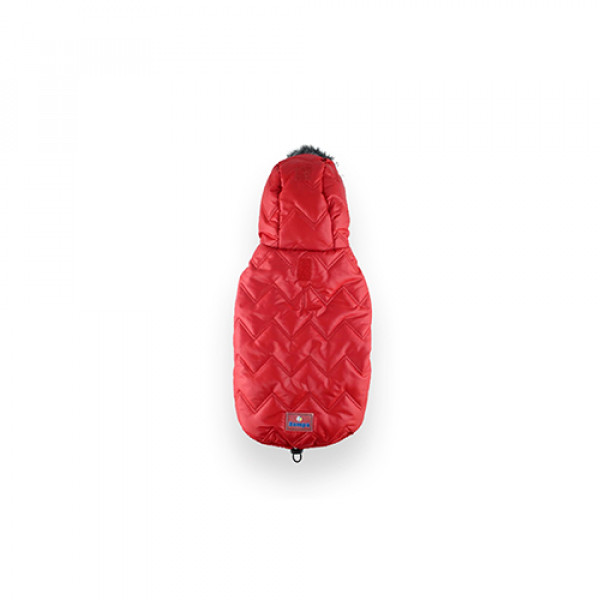 Zampa 4 XL Space Kapüşonlu Mont Kırmızı | Köpek Kıyafeti