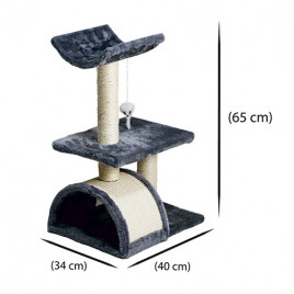 40x34x65 Cm Oturaklı Köprülü Kedi Tırmalama | Platformlu Kedi Tırmalama Tahtası 40x34x65 Cm Oturaklı Köprülü Kedi Tırmalama | Platformlu Kedi Tırmalama Tahtası