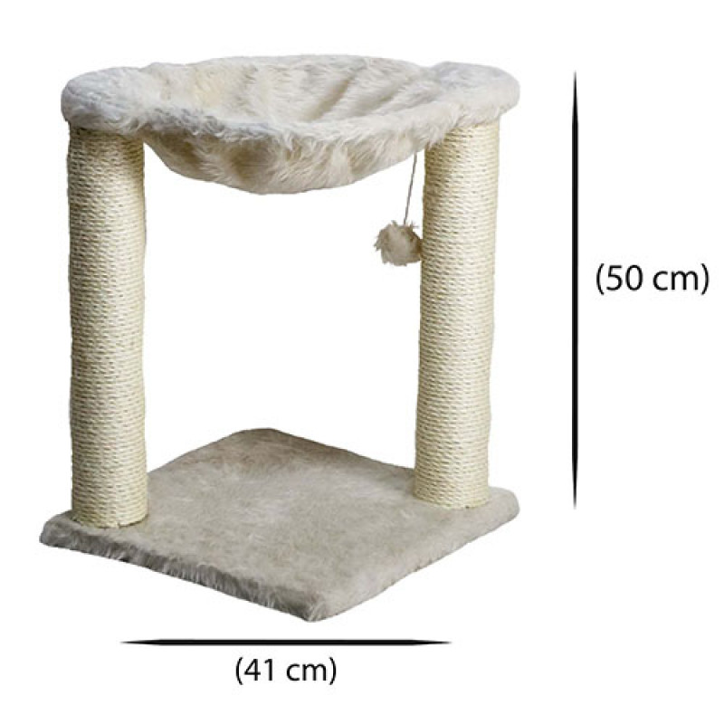 Zampa 41x41x50 Cm Oturaklı Kedi Tırmalama | Platformlu Kedi Tırmalama Tahtası Zampa 41x41x50 Cm Oturaklı Kedi Tırmalama | Platformlu Kedi Tırmalama Tahtası