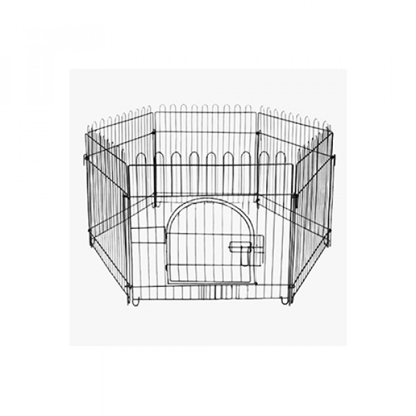 Zampa 60x55 Cm Siyah Metal Çit | Köpek Kapısı