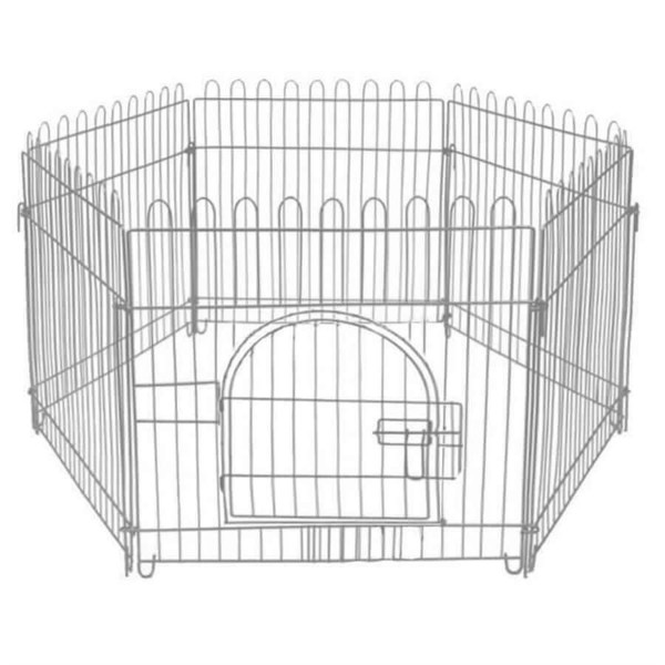 Zampa 80x95 Cm Gri Metal Çit | Köpek Kapısı