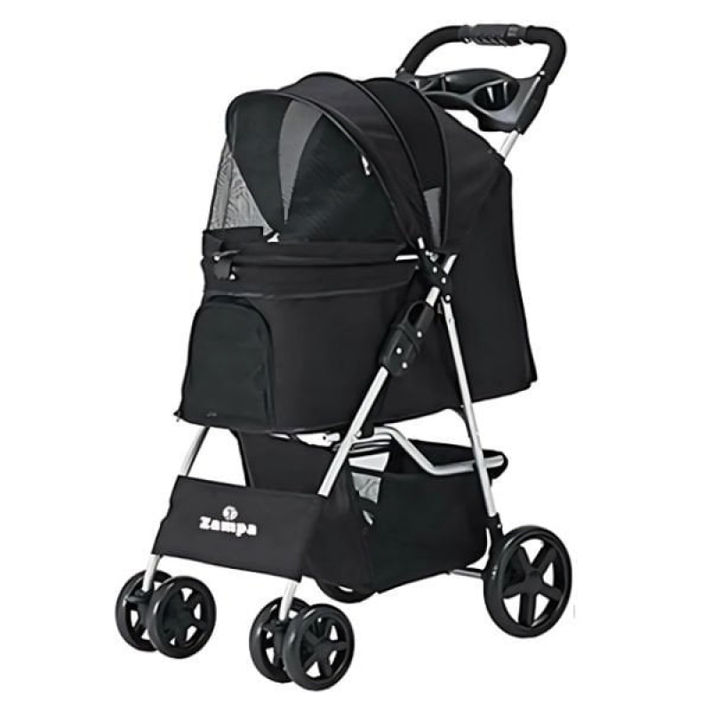 Zampa Favorite Kedi ve Köpek Arabası Gri 46x78x99 Cm | Köpek Taşıma Çantası Ve Kafes Zampa Favorite Kedi ve Köpek Arabası Gri 46x78x99 Cm | Köpek Taşıma Çantası Ve Kafes