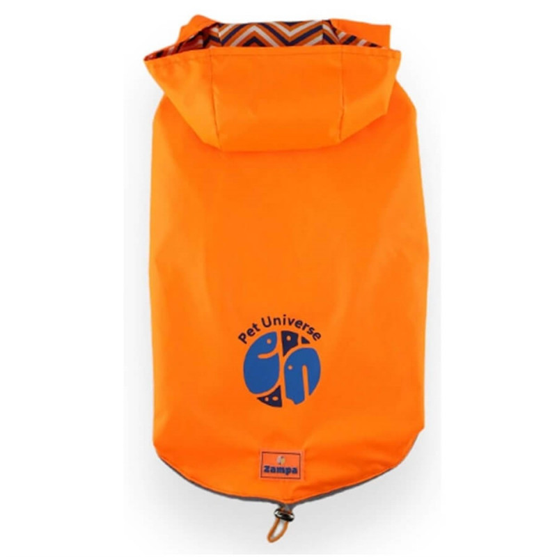 Zampa M Çift Taraflı Yağmurluk Turuncu | Köpek Kıyafeti Zampa M Çift Taraflı Yağmurluk Turuncu | Köpek Kıyafeti