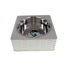 M Kare Hasır Tekli Mama-Su Kabı | Metal Mama Ve Su Kabı M Kare Hasır Tekli Mama-Su Kabı | Metal Mama Ve Su Kabı