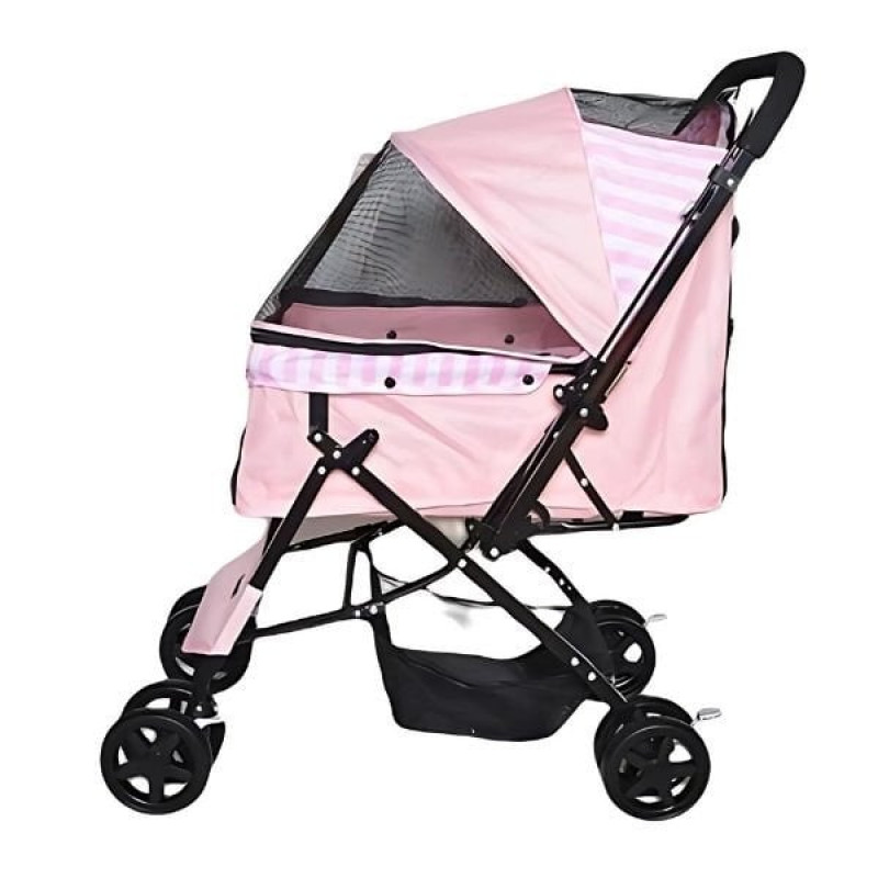 Zampa Nova Kedi ve Köpek Arabası Pembe 52x76.5x95 Cm | Köpek Taşıma Çantası Ve Kafes Zampa Nova Kedi ve Köpek Arabası Pembe 52x76.5x95 Cm | Köpek Taşıma Çantası Ve Kafes