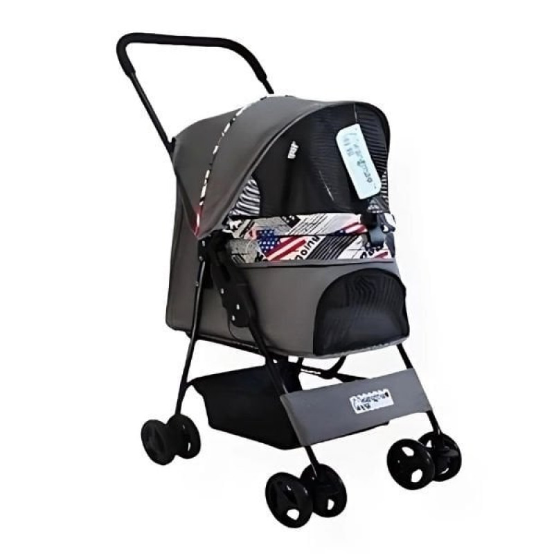 Zampa Showtime Kedi ve Köpek Arabası Gri 42x69.5x88 Cm | Köpek Taşıma Çantası Ve Kafes Zampa Showtime Kedi ve Köpek Arabası Gri 42x69.5x88 Cm | Köpek Taşıma Çantası Ve Kafes