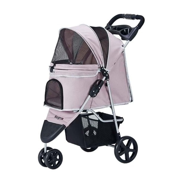 Zampa Triboro Kedi ve Köpek Arabası Pembe 45x80x90 Cm | Köpek Taşıma Çantası Ve Kafes