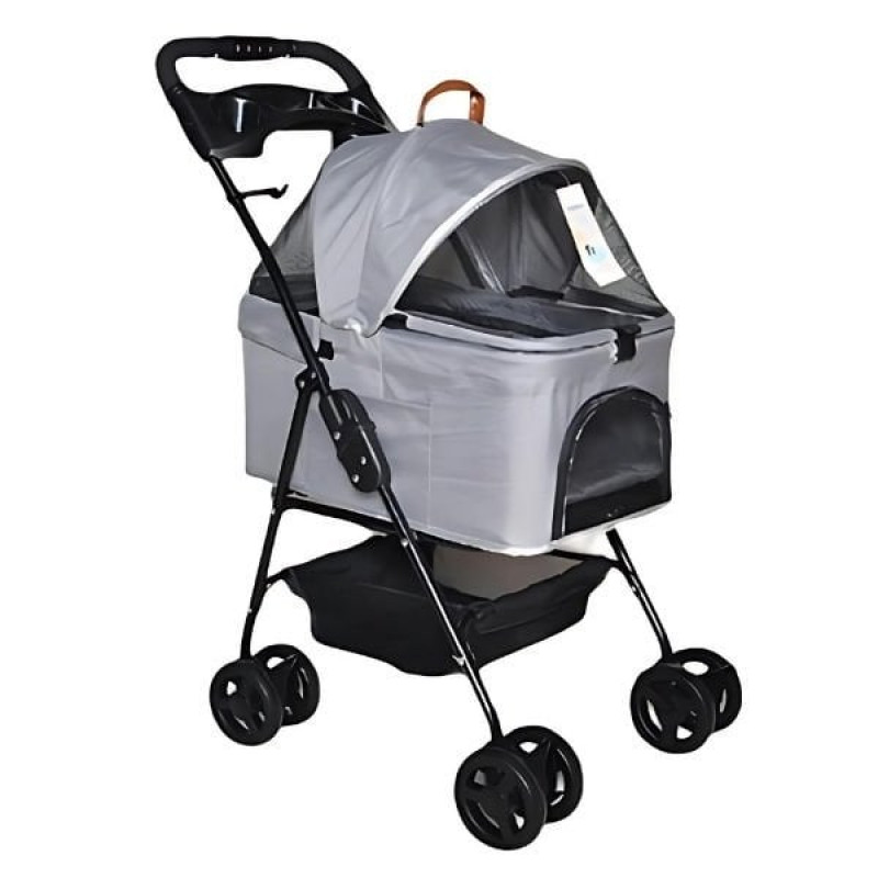 Zampa Verstappen Kedi ve Köpek Arabası Gri 45x64x96 Cm | Köpek Taşıma Çantası Ve Kafes Zampa Verstappen Kedi ve Köpek Arabası Gri 45x64x96 Cm | Köpek Taşıma Çantası Ve Kafes