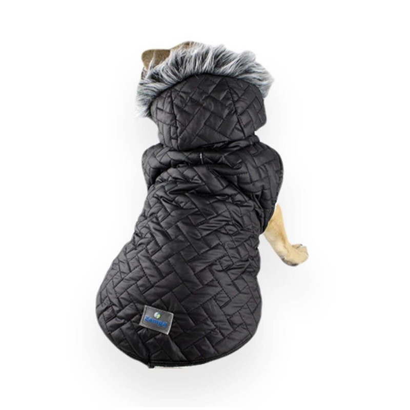 Zampa XL Supreme Kapüşonlu Mont Siyah | Köpek Kıyafeti Zampa XL Supreme Kapüşonlu Mont Siyah | Köpek Kıyafeti